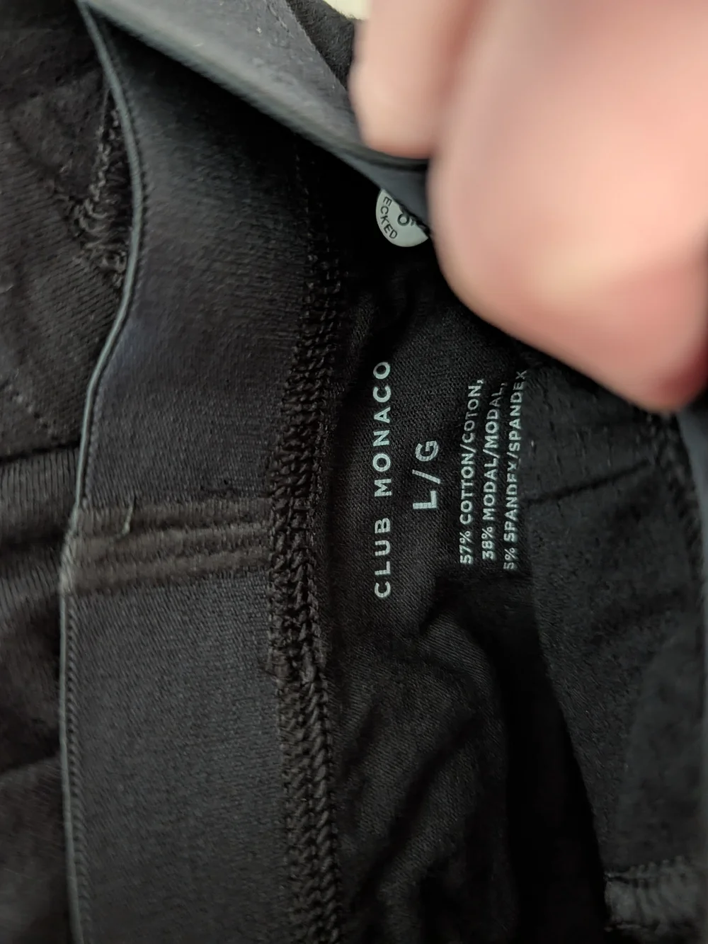 Club Monaco Mens Trunk Underwear Size L Large Stretch Cotton Modal Black NIB NWT